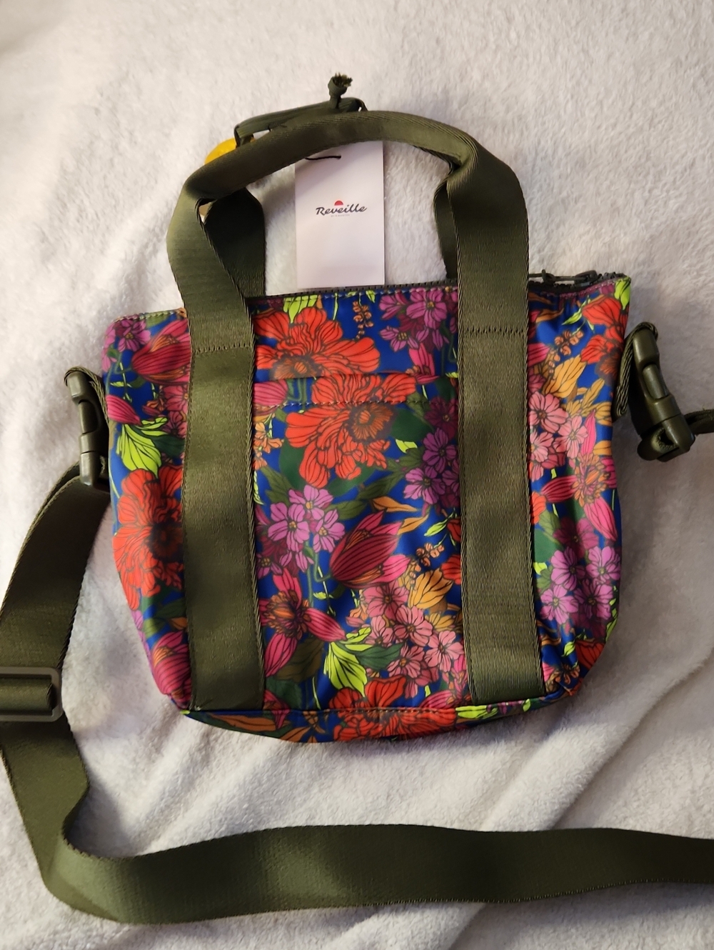 NWT R. Riveter Reveille Never Used Bold Blooms Mattie Bag - Picture 2 of 6